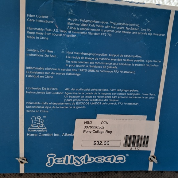 Pony collage Jellybean handmade indoor/outdoor rug - Picture 8 of 8